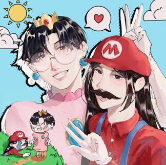 mario and peach but me and my s/o